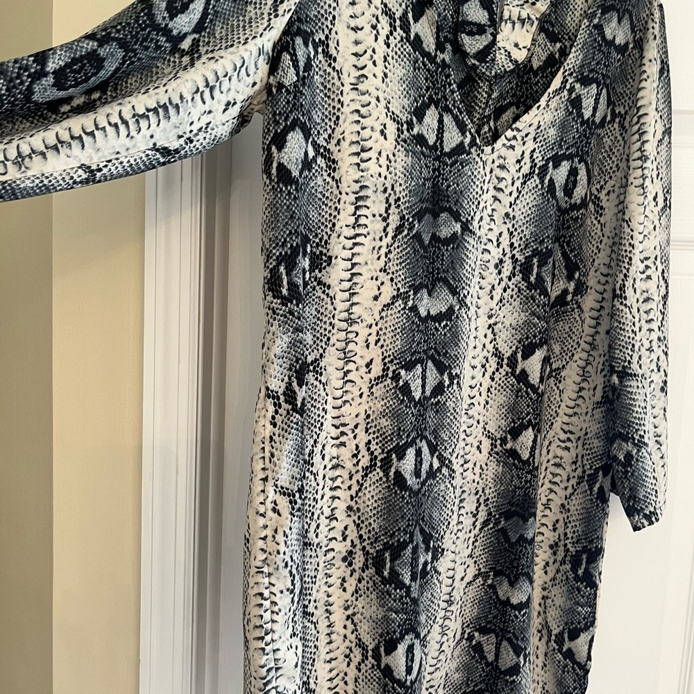 Top shop animal print low cut dress